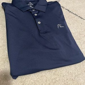 Men’s Rhoback The Knight golf polo - XL - Blue striped